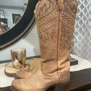 Tony Lama Leather Boots Size 8